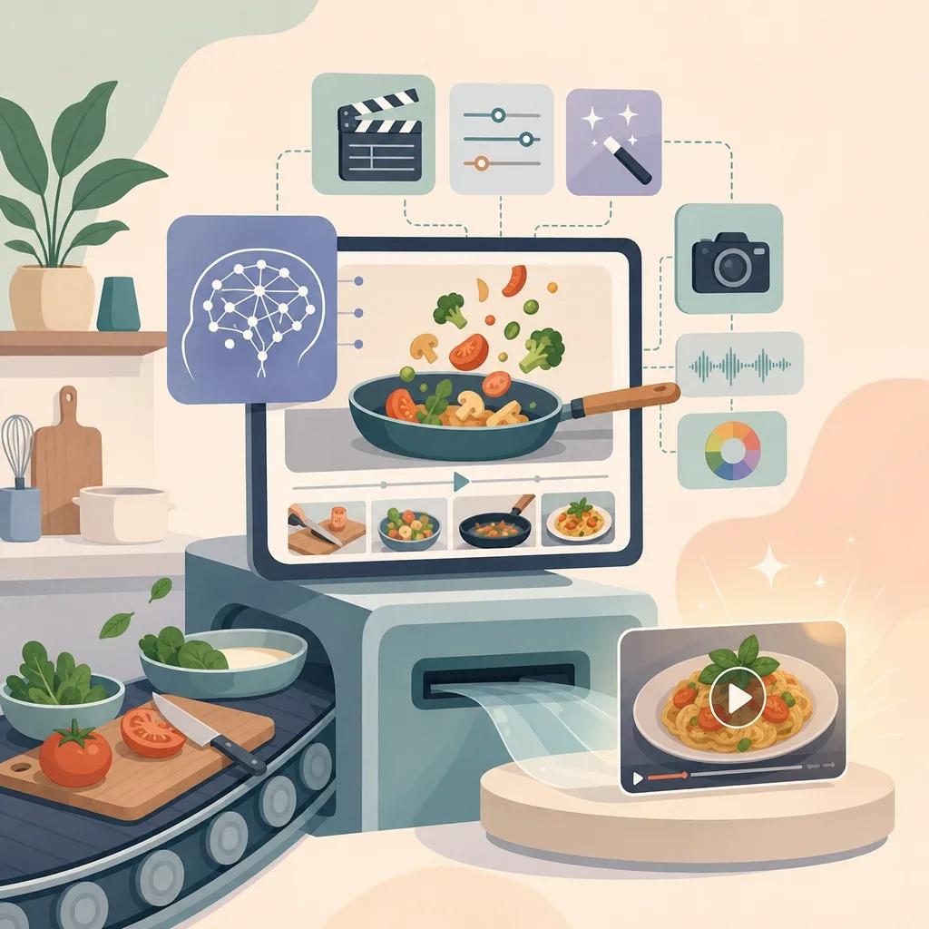 Illustration related to ai tools for creating cooking videos