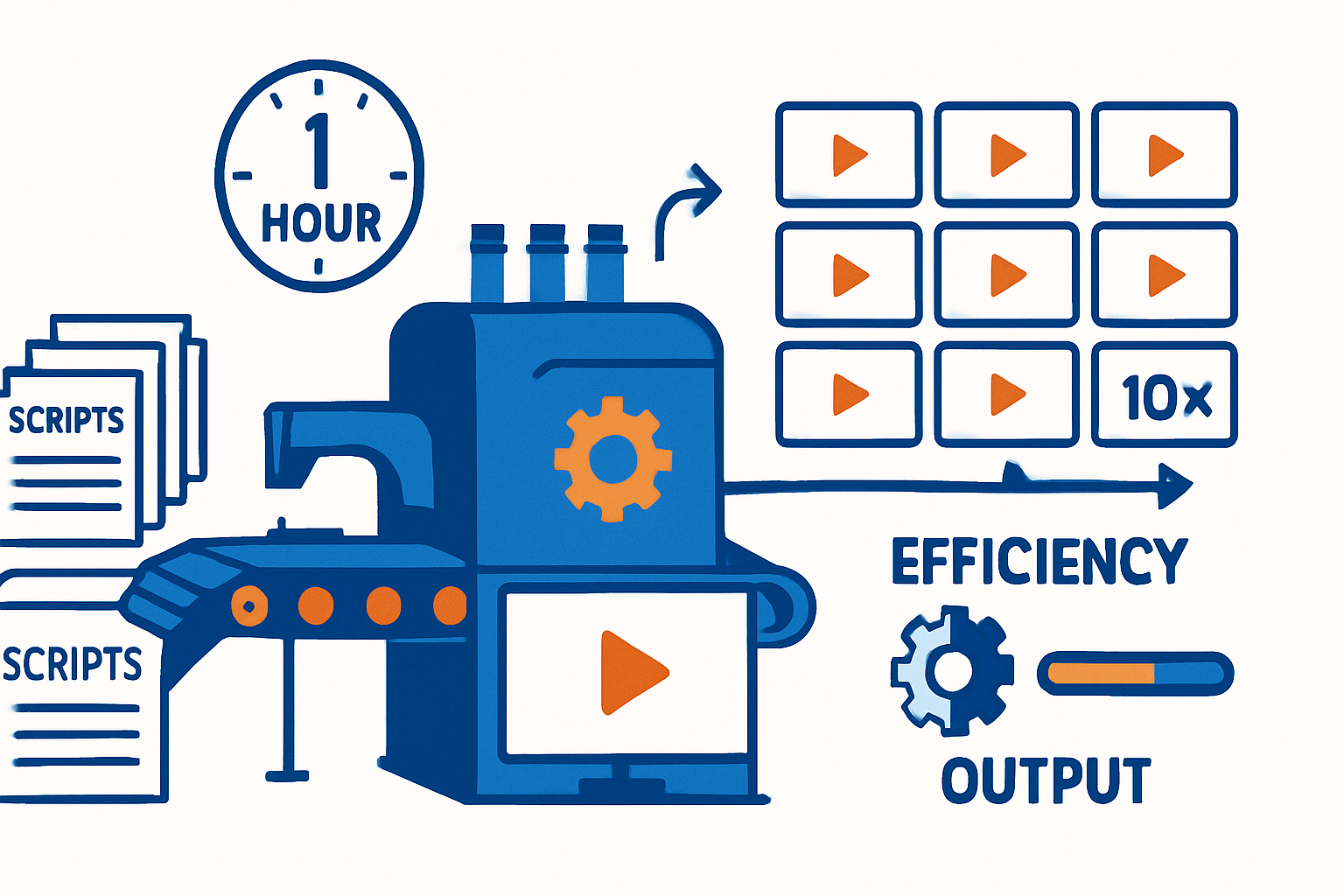AI Video Batch Production: Make 10 Videos in 1 Hour