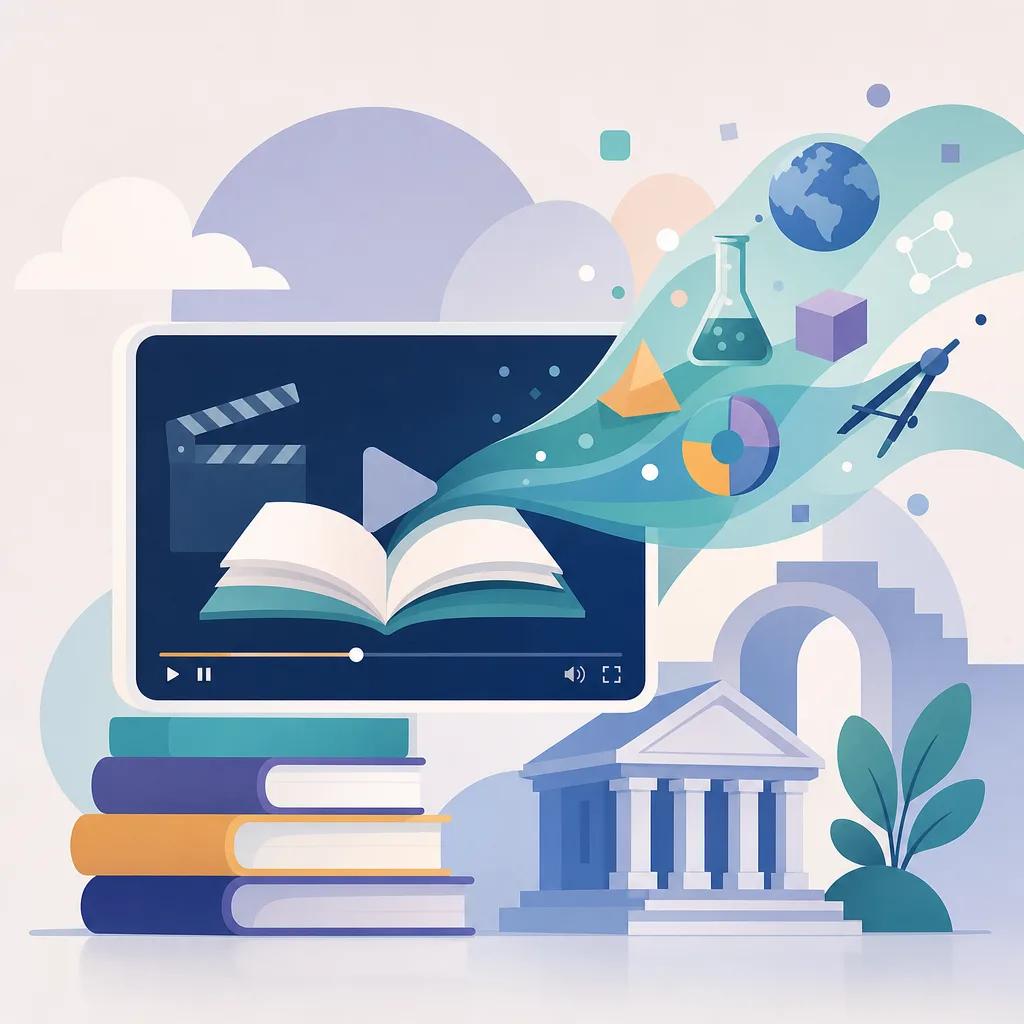 Illustration related to ai video content for educational institutions