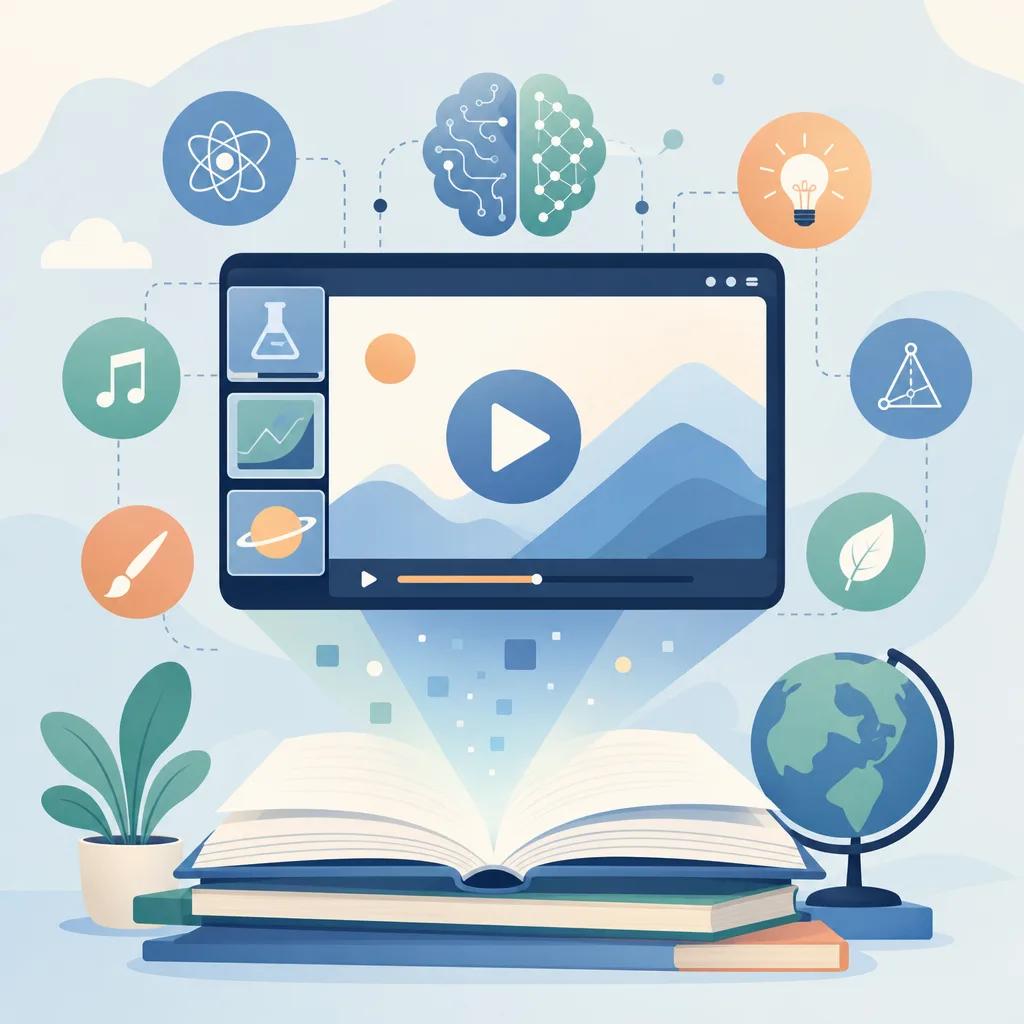 Illustration related to ai video content for educational platforms