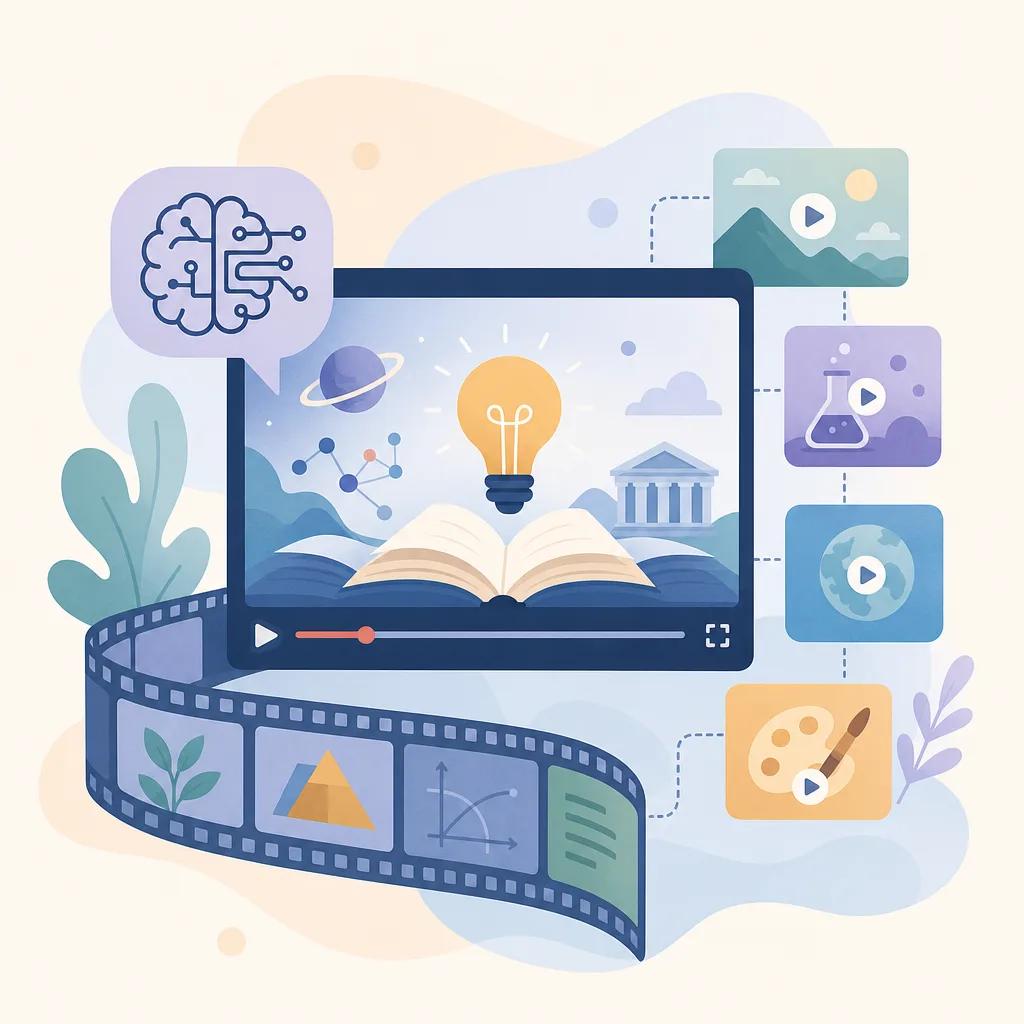 Illustration related to ai video content ideas for education
