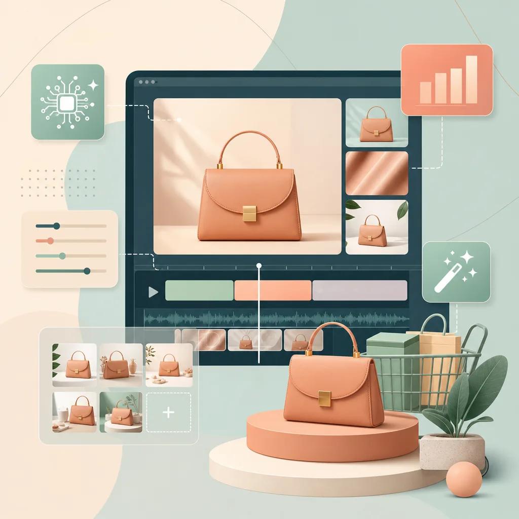 Illustration related to ai video editing for e-commerce brands