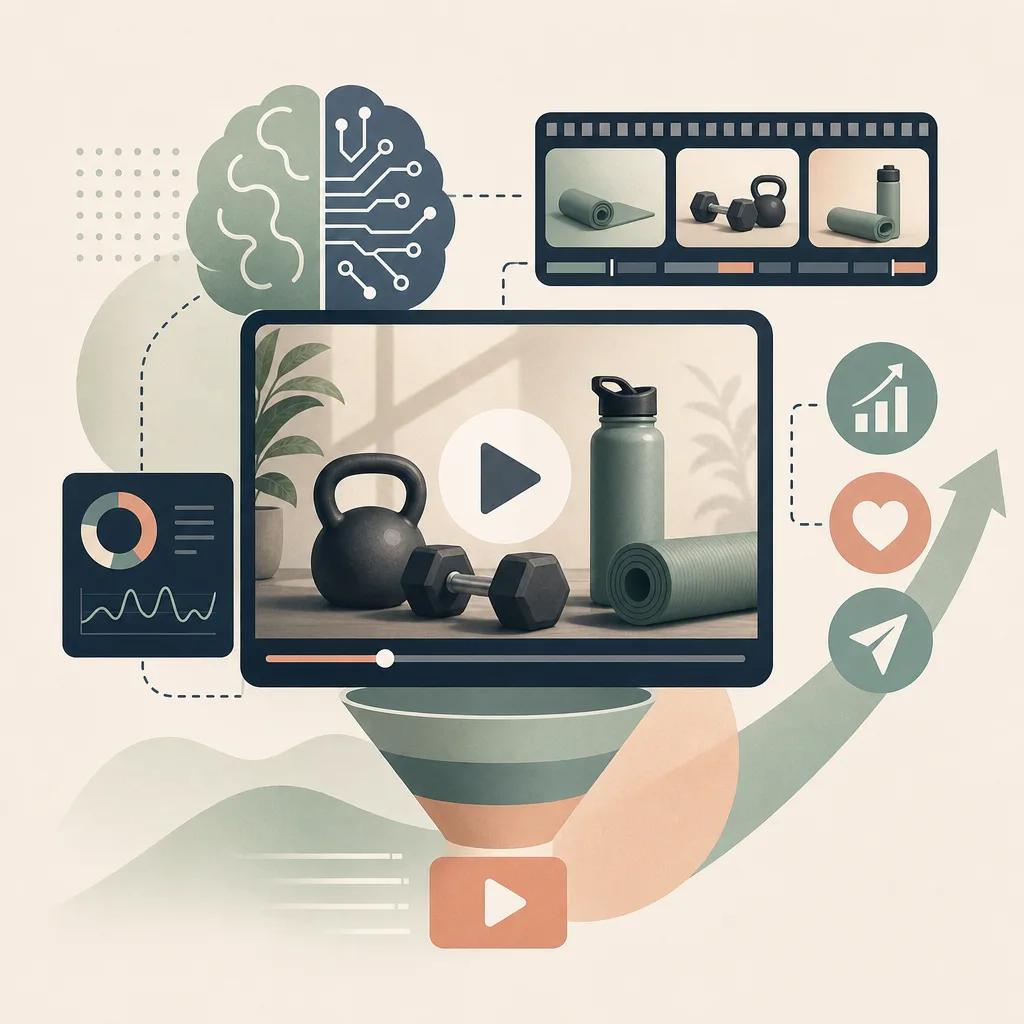 Illustration related to ai video marketing for fitness brands