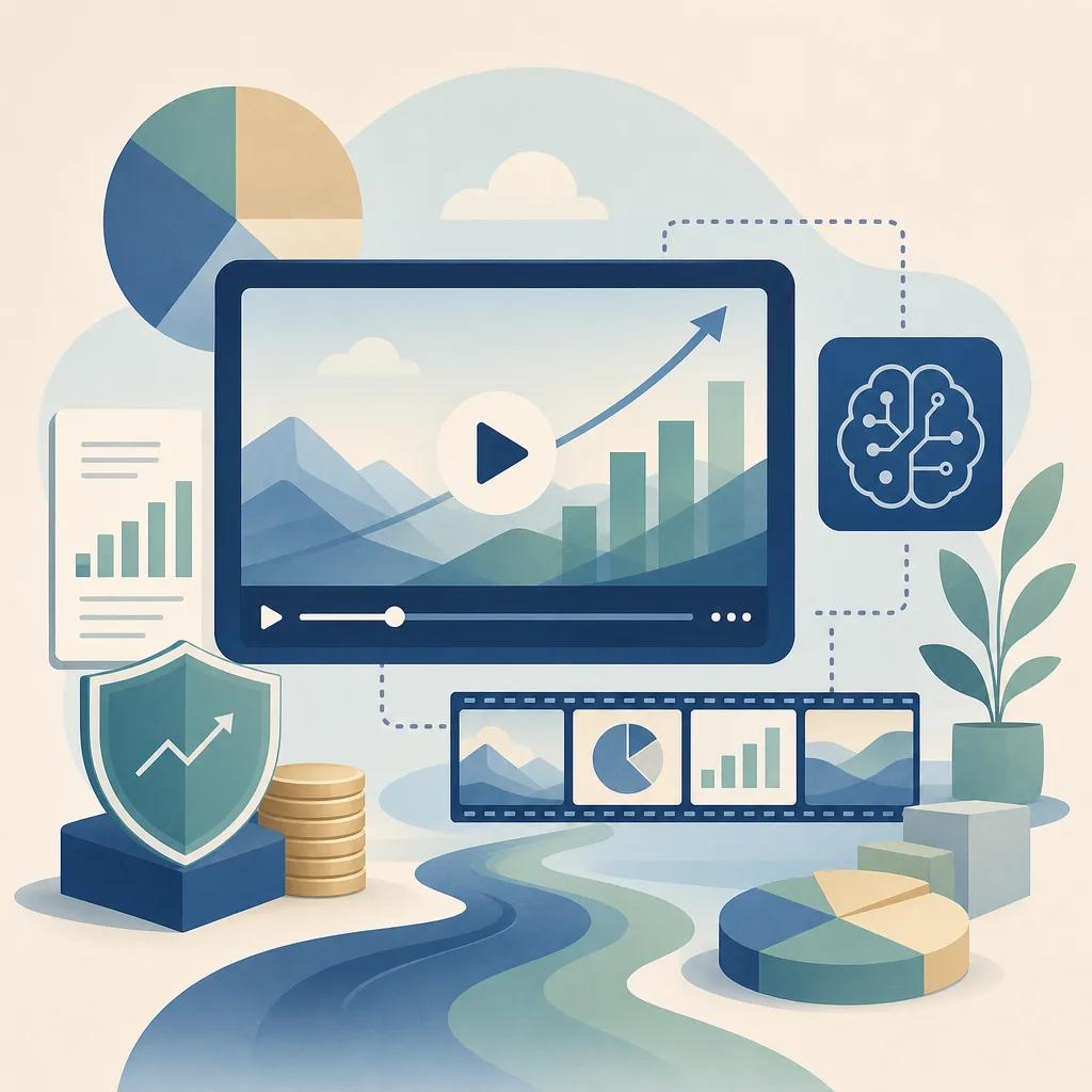 Illustration related to ai video solutions for financial advisors