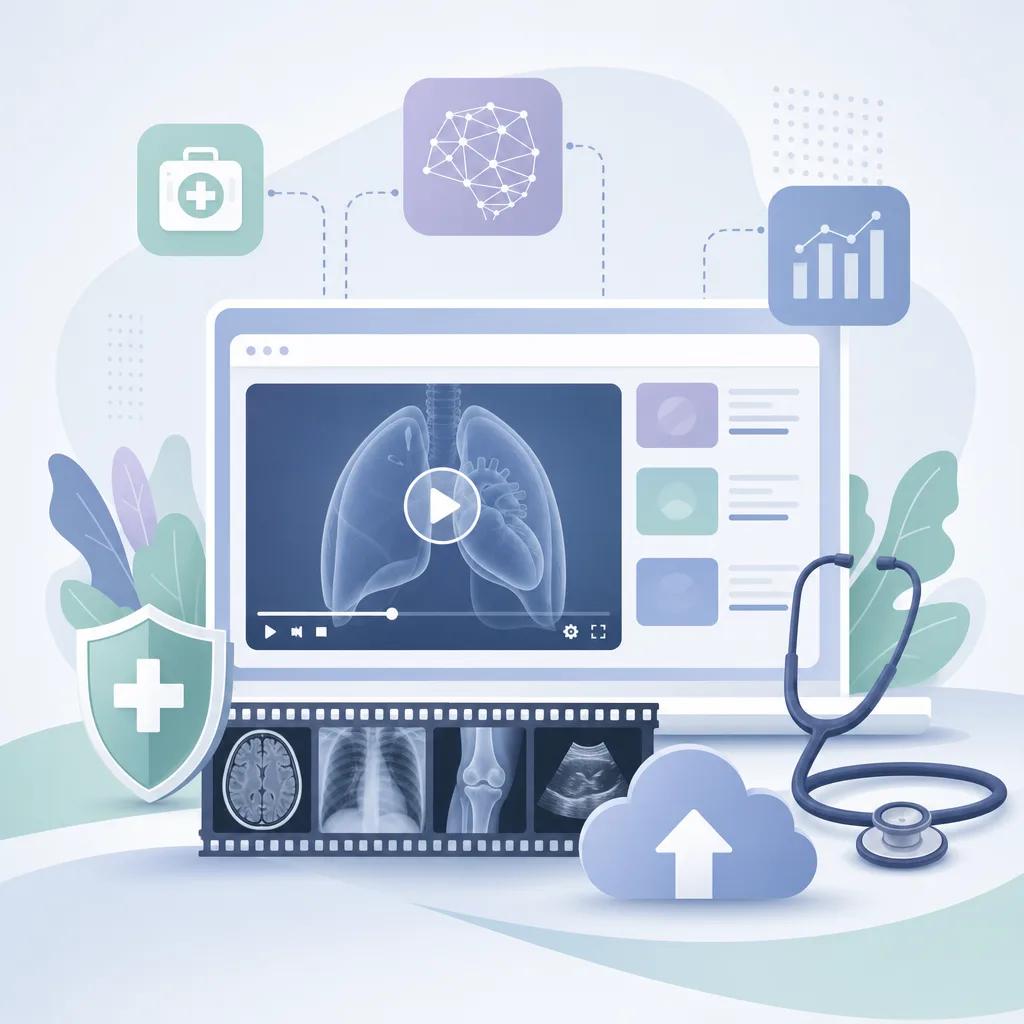 Illustration related to ai video solutions for healthcare professionals