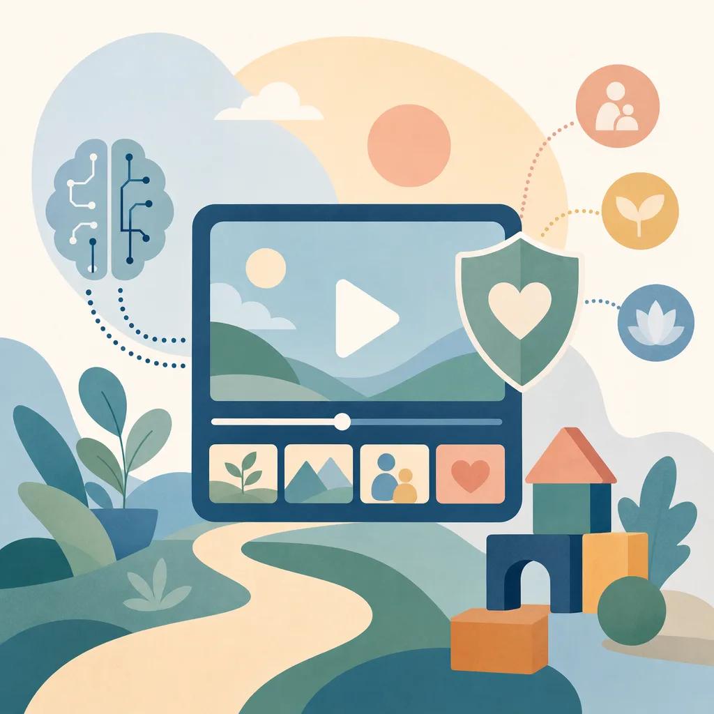 Illustration related to ai video solutions for parenting