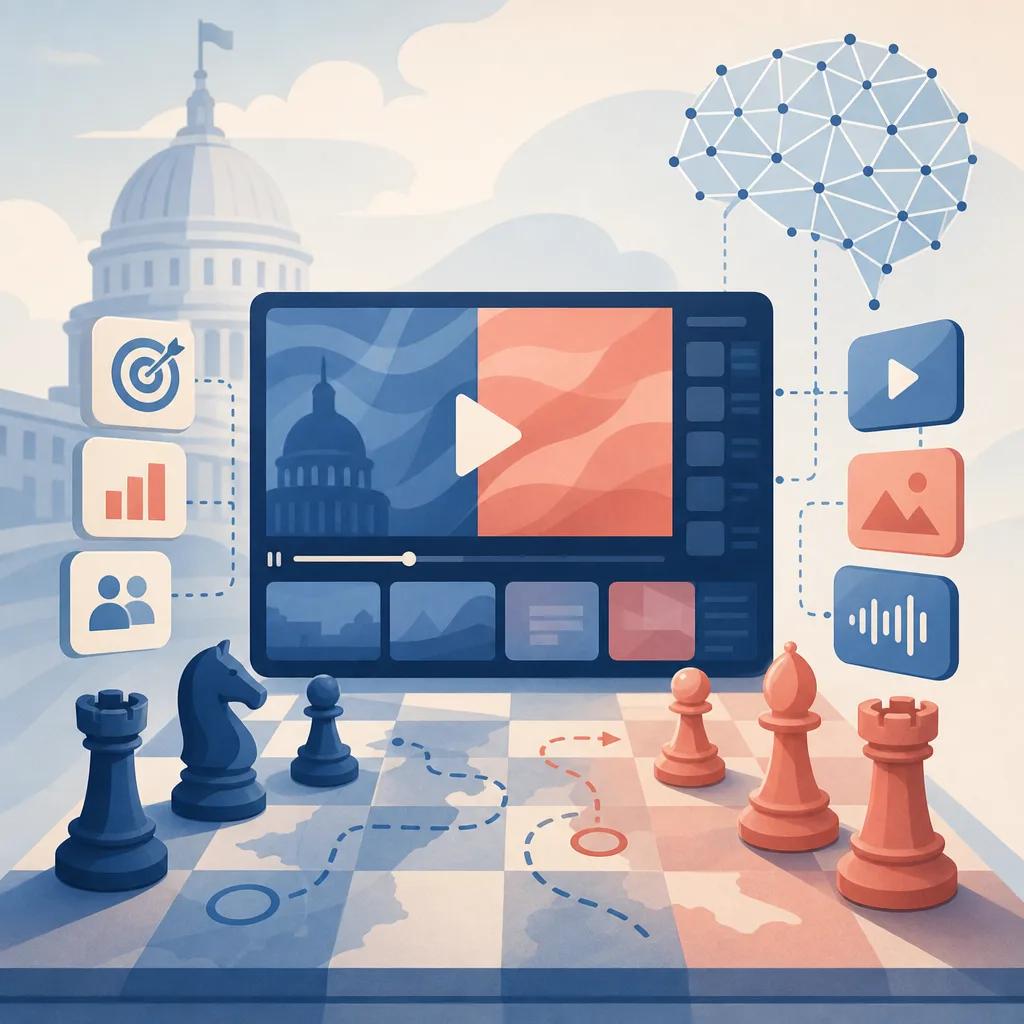 Illustration related to ai video strategies for political campaigns