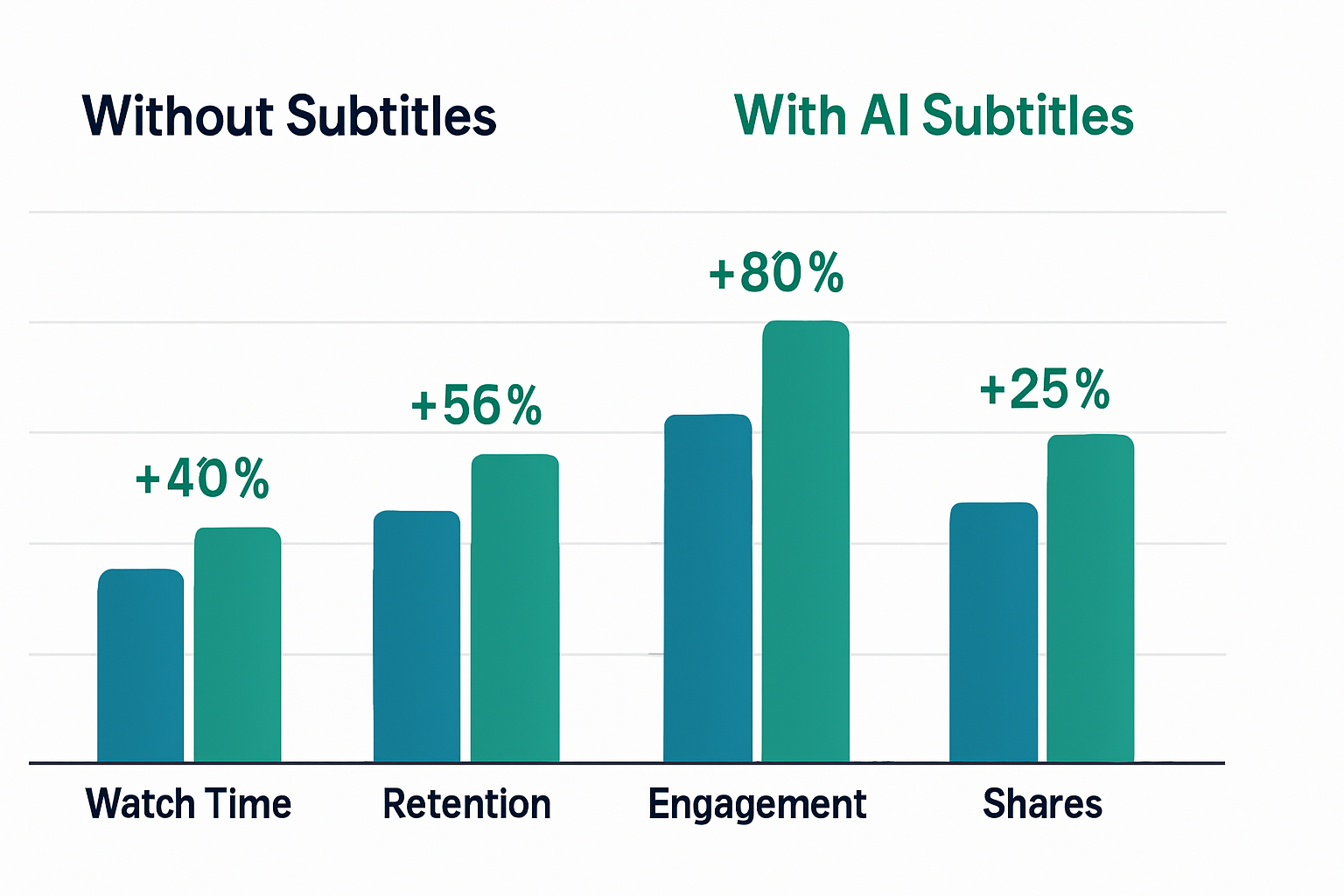 How AI Subtitles Boost Video Engagement by 80%