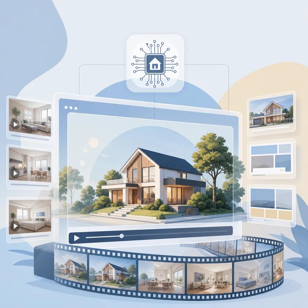 Illustration related to ai video templates for real estate