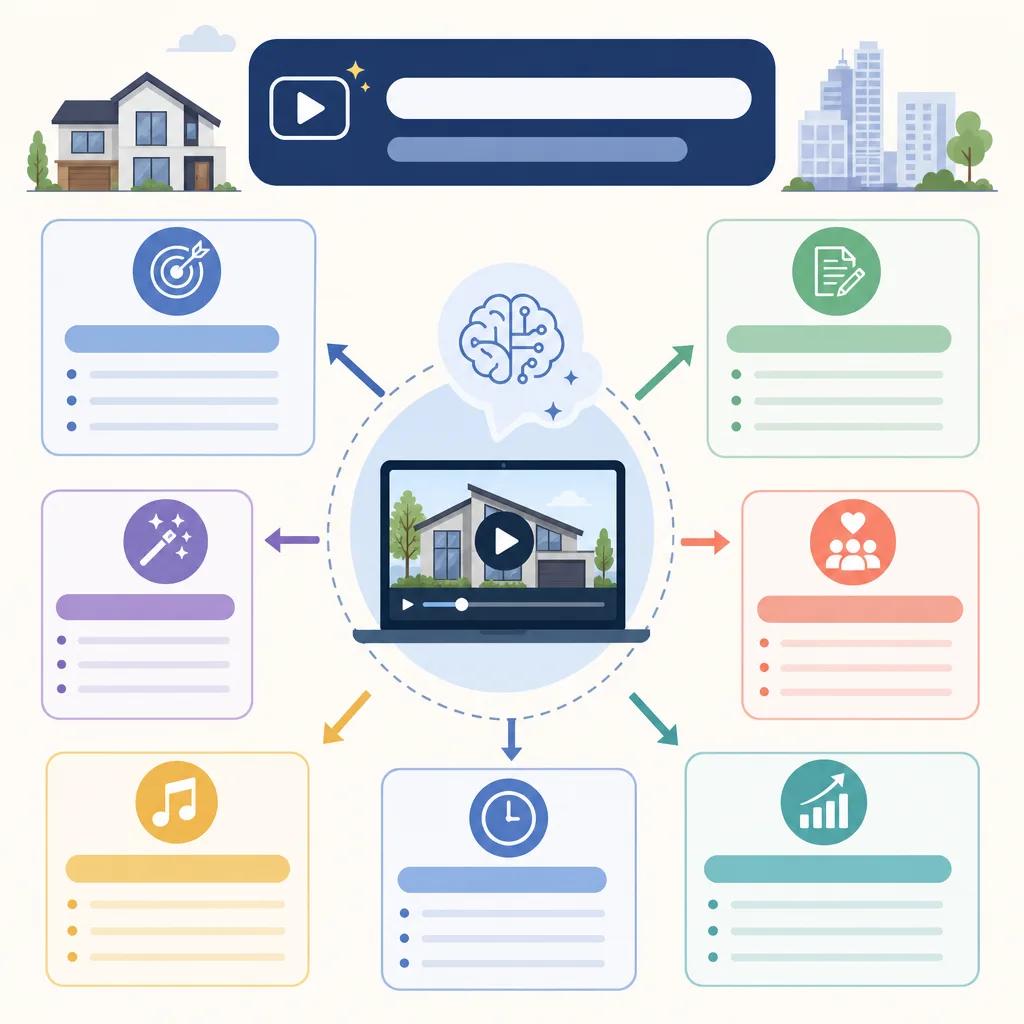Diagram explaining ai video tips for real estate agents
