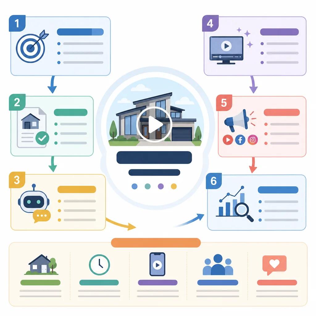 Diagram explaining ai video tips for real estate marketing