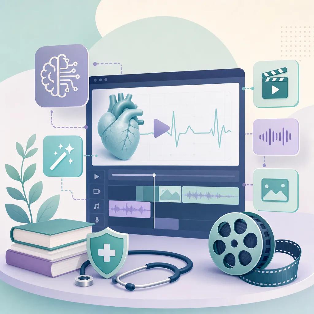 Illustration related to ai video tools for content creators in healthcare