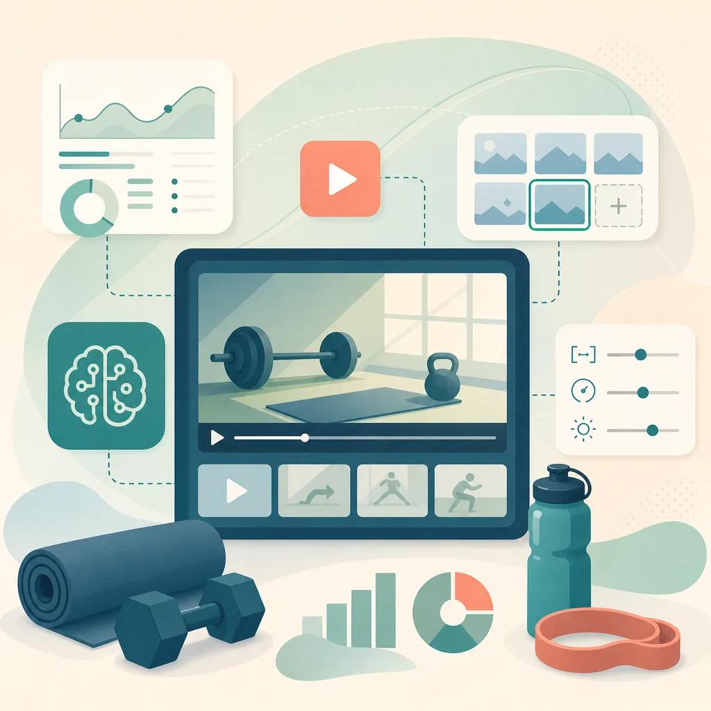 Illustration related to ai video tools for fitness coaches