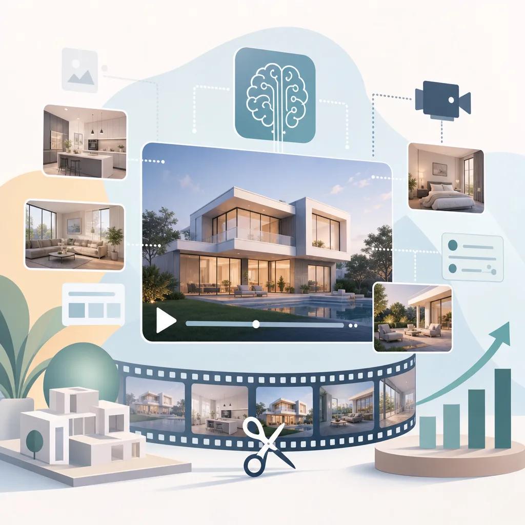 Illustration related to ai video tools for real estate marketing