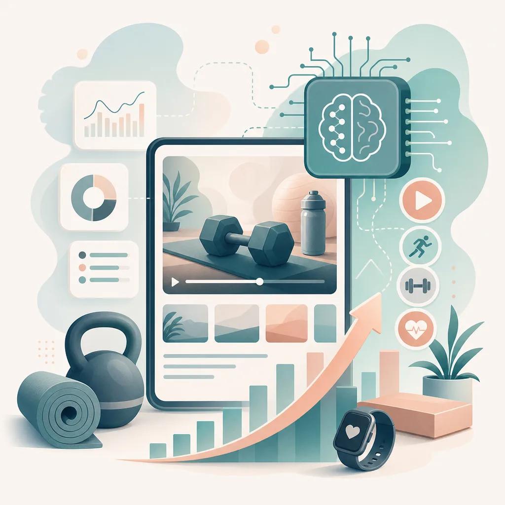 Illustration related to ai video trends for fitness influencers