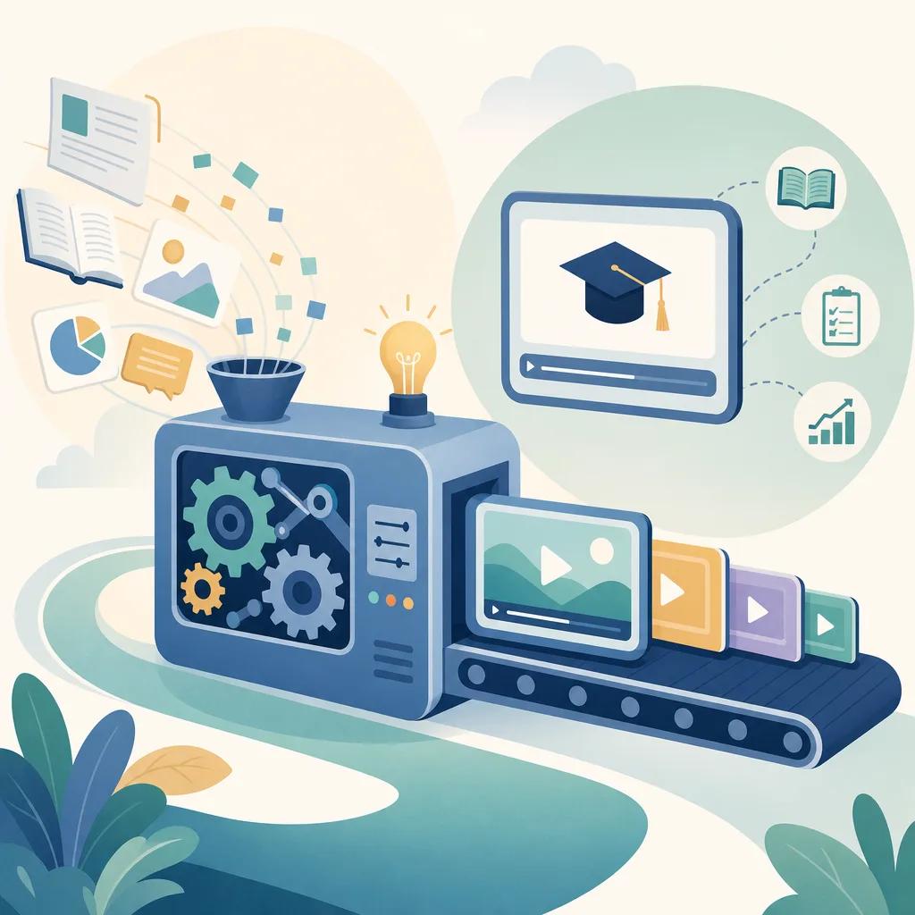 Illustration related to automation in video production for education
