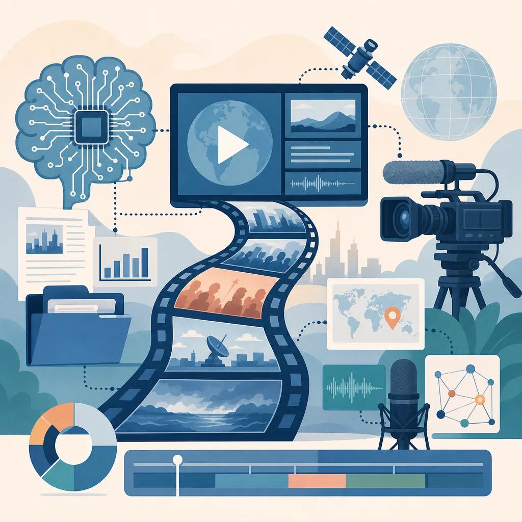 Illustration related to best ai strategies for news video production