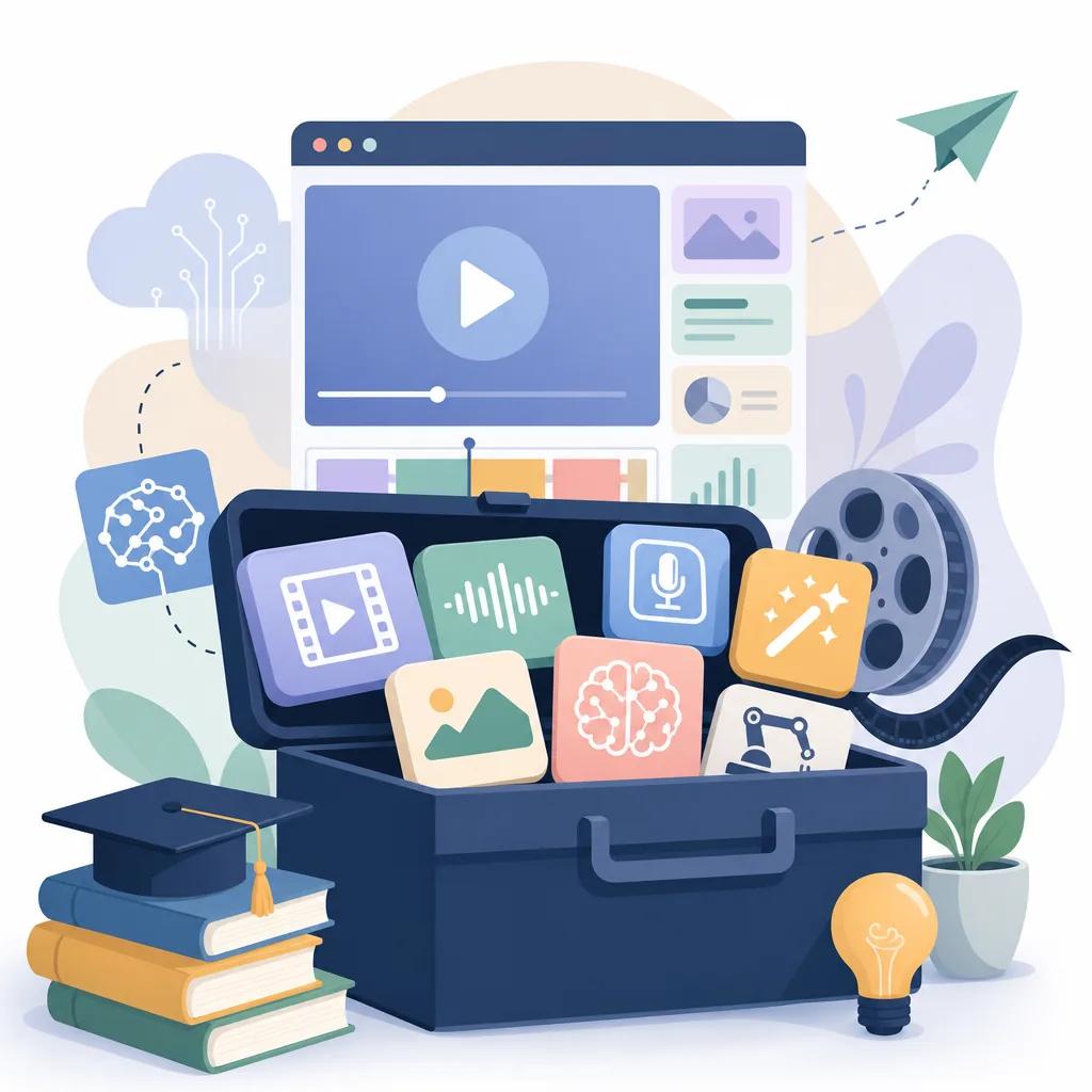Illustration related to best ai tools for creating educational videos