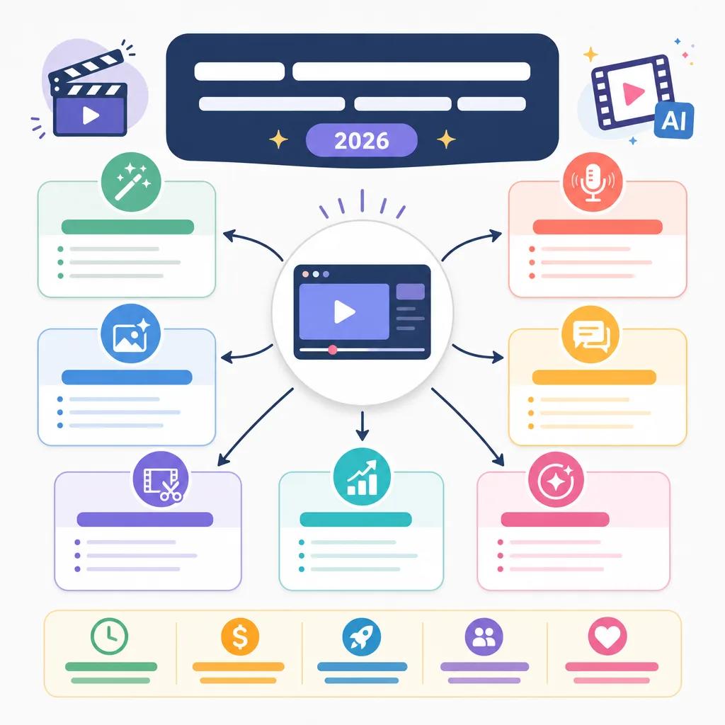 Diagram explaining best ai video tools for creators in 2026