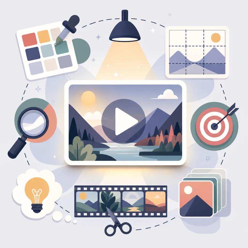 Illustration related to best practices for ai video thumbnail creation
