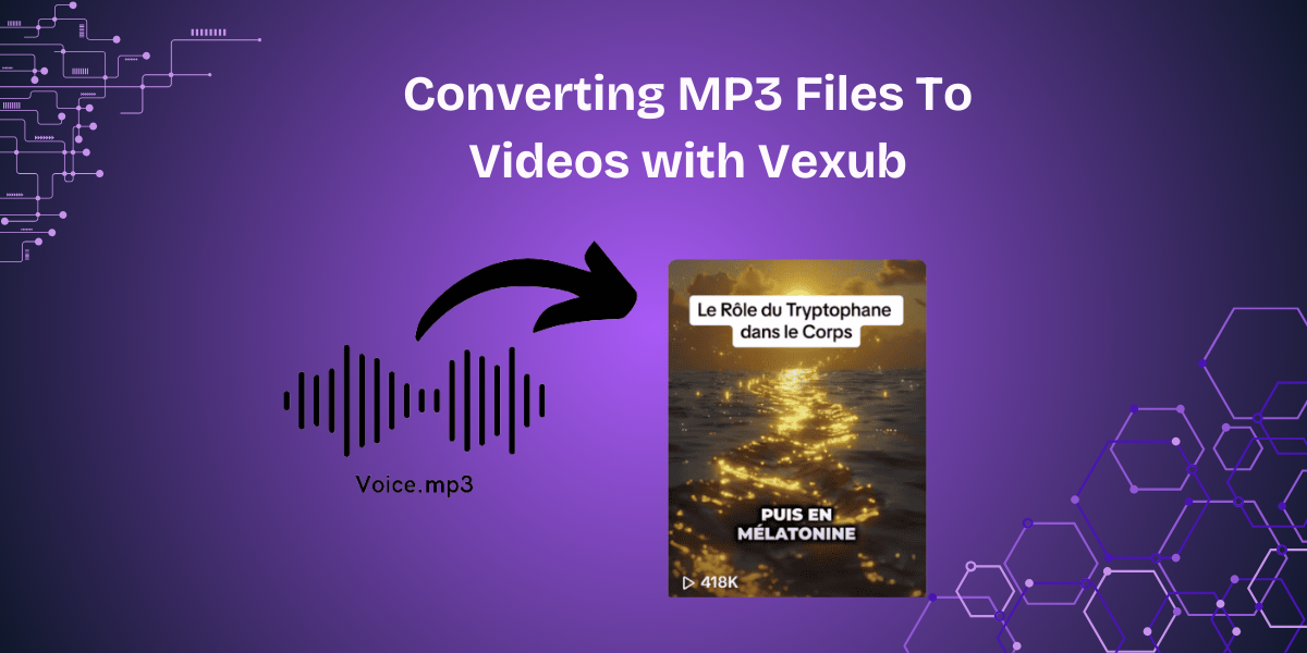 Converting MP3 Files To Videos with Vexub