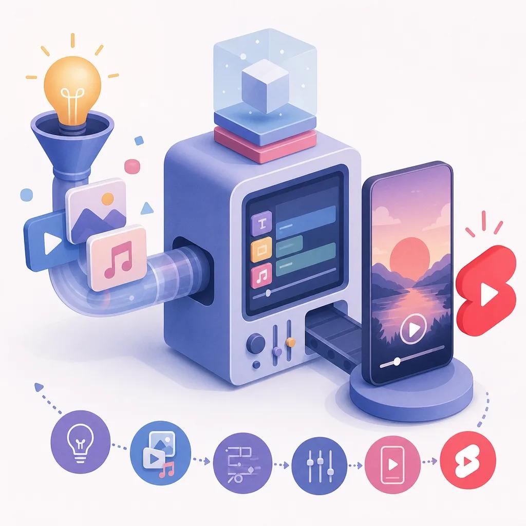 Illustration related to how to create youtube shorts with vexub