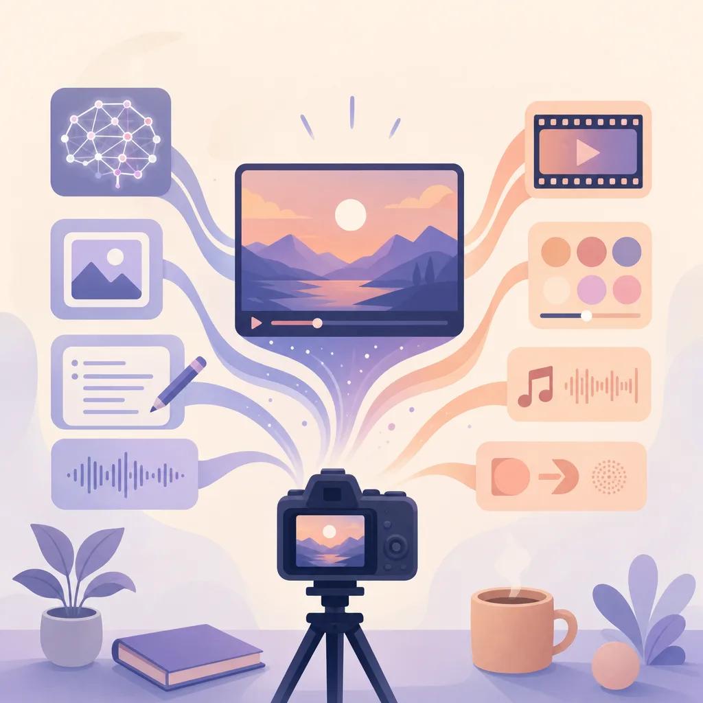 Illustration related to creating engaging vlogs with ai tools