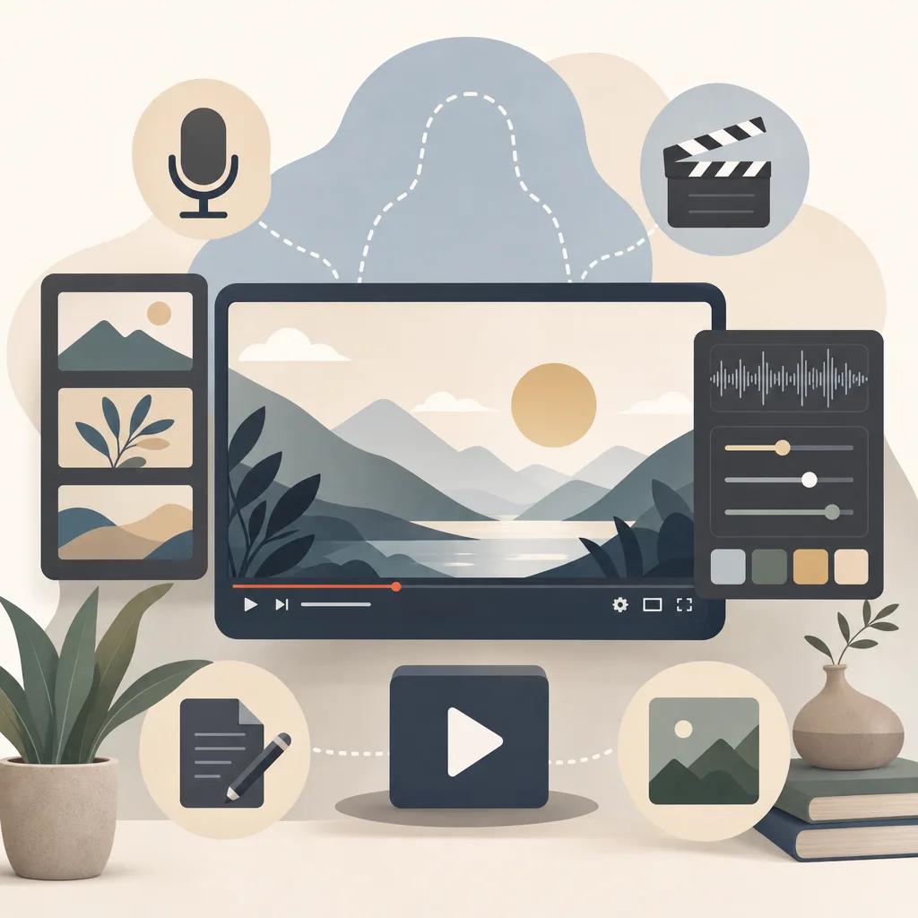 Illustration related to creating faceless videos for youtube