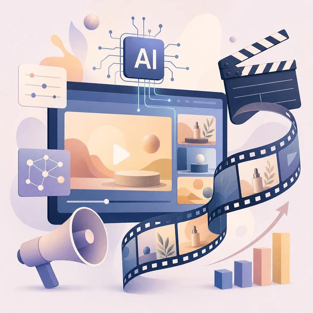 Illustration related to creating professional ads with ai videos