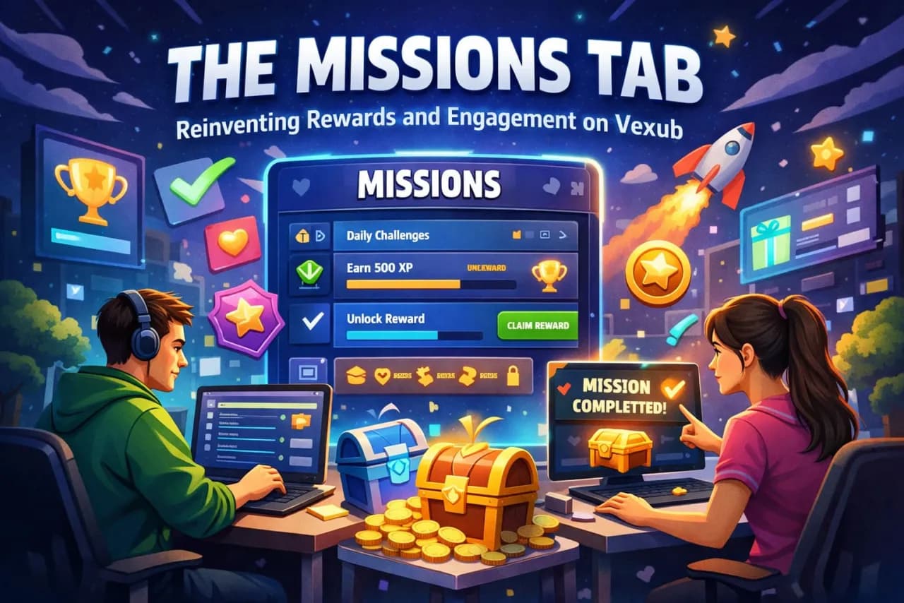 The Missions Tab Reinventing Rewards and Engagement on Vexub