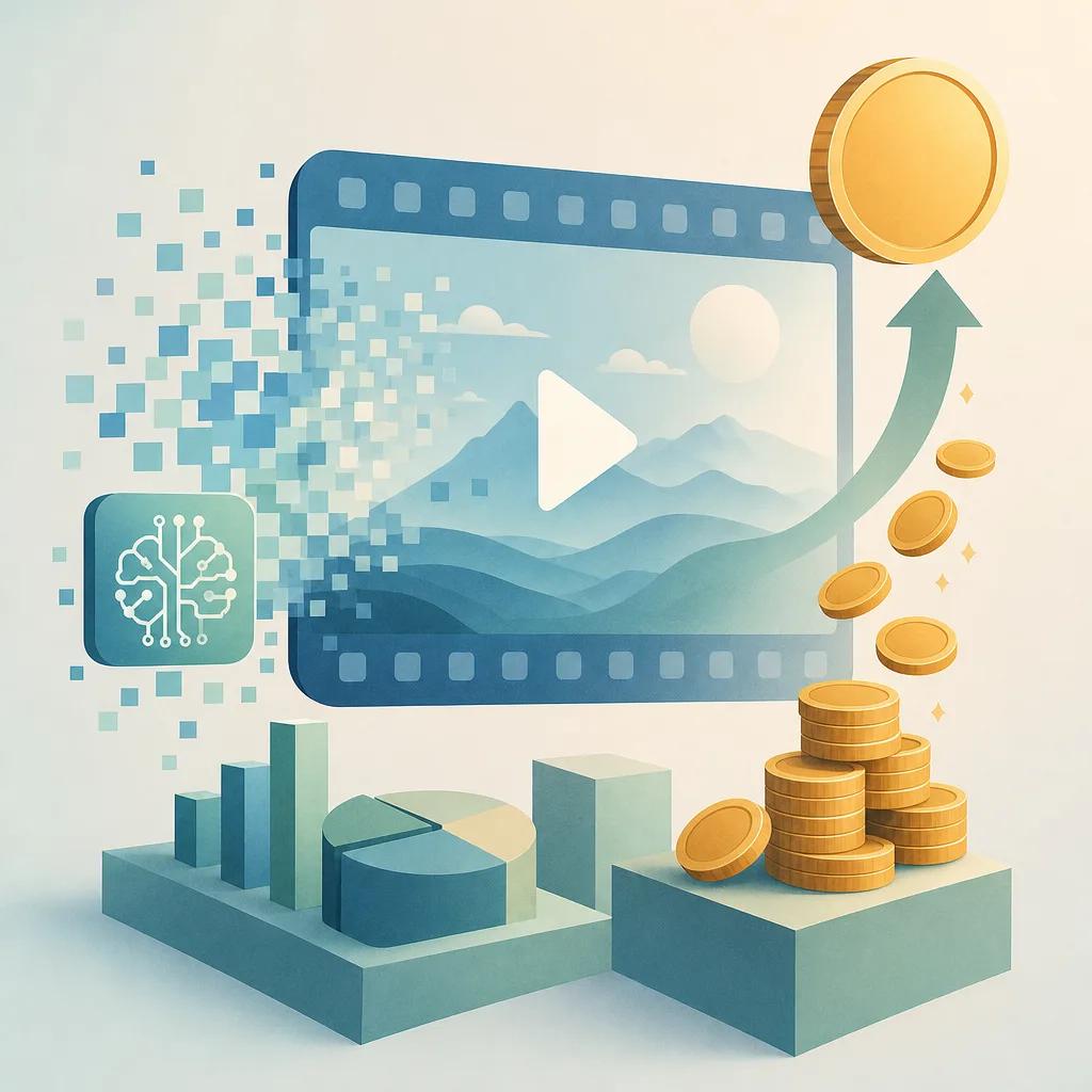 Illustration related to monetize ai generated video content