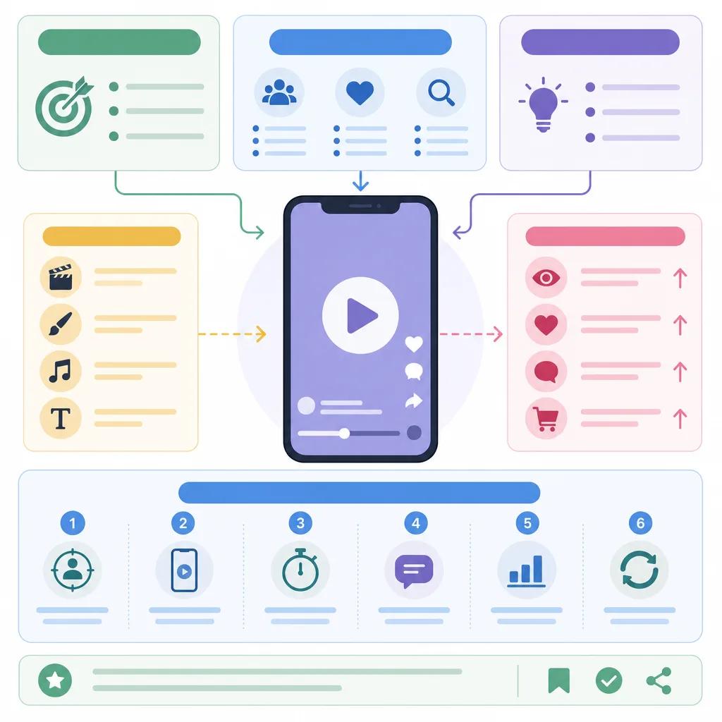 Diagram explaining short video content for brands