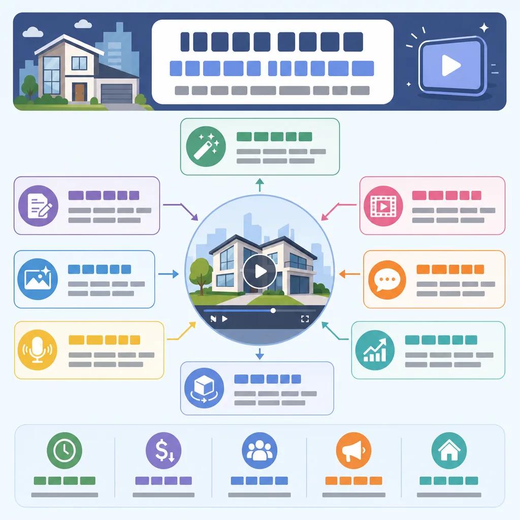 Diagram explaining top ai video tools for real estate marketing