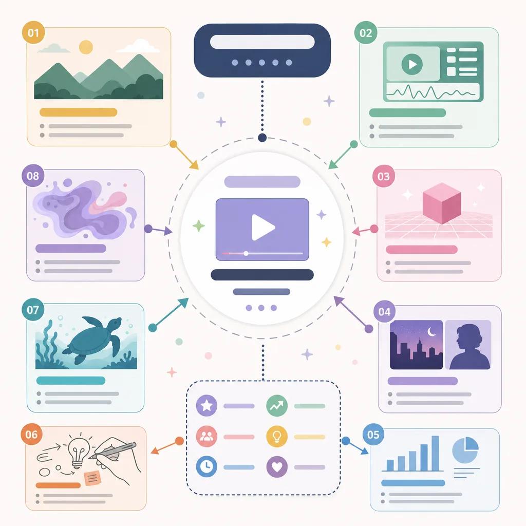 Diagram explaining trending ai video styles for 2026