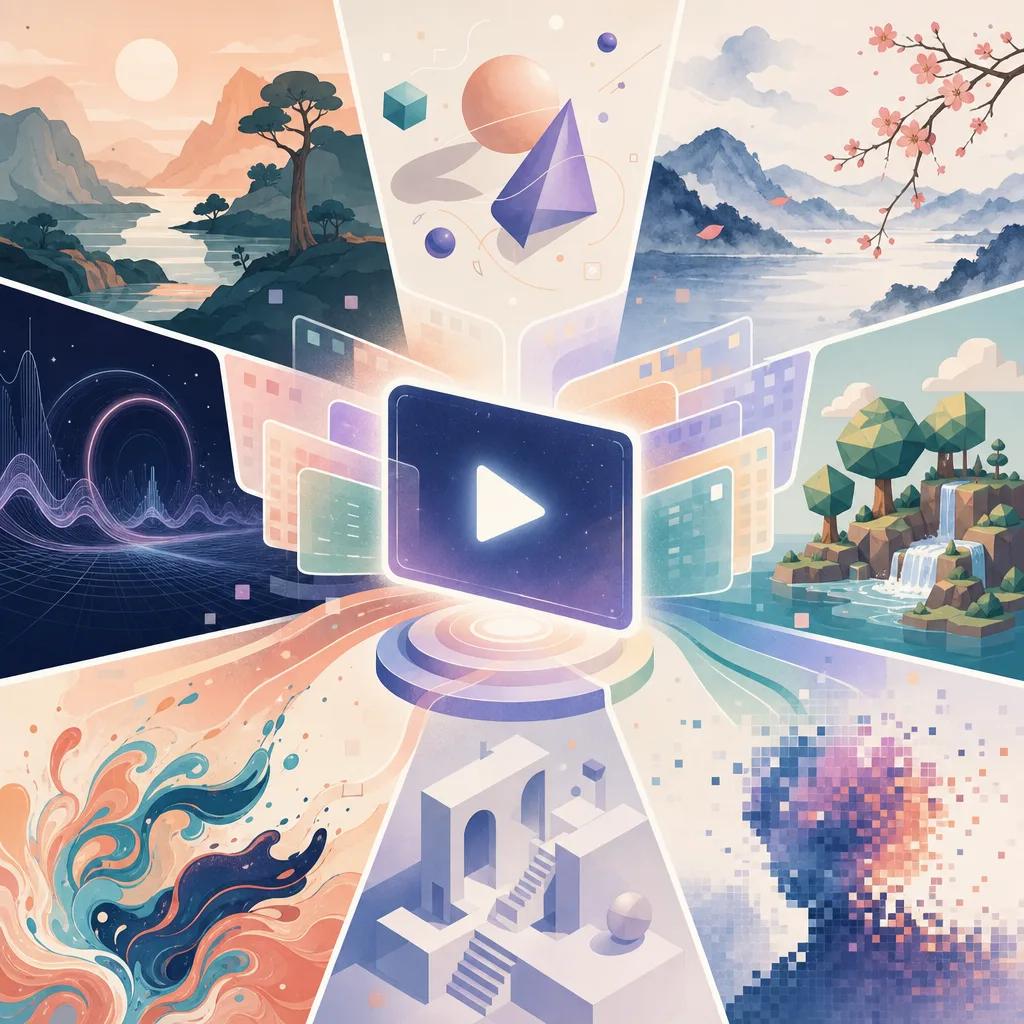 Illustration related to trending ai video styles for 2026