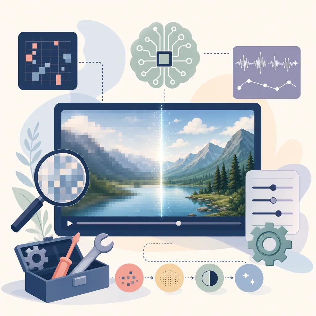 Illustration related to troubleshooting video quality issues ai