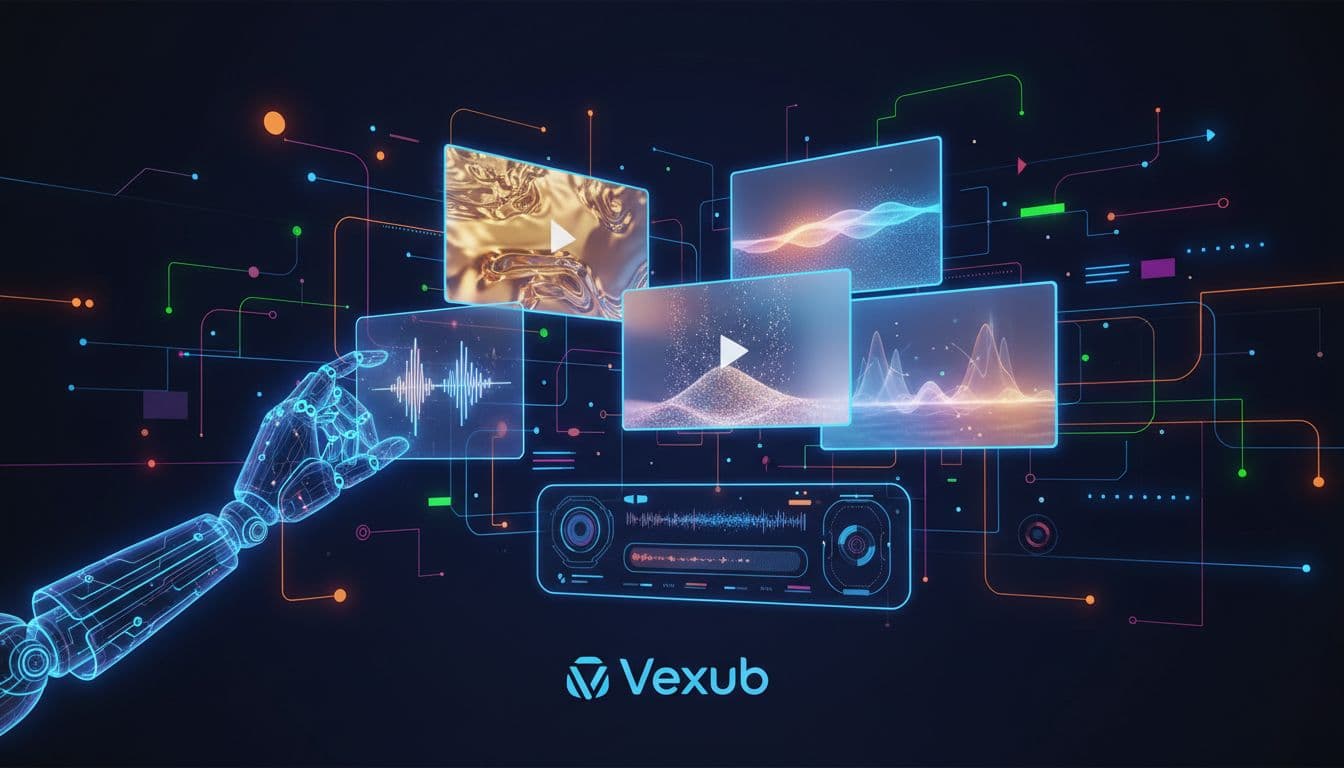User-friendly workflow for creating ASMR videos in Vexub platform.