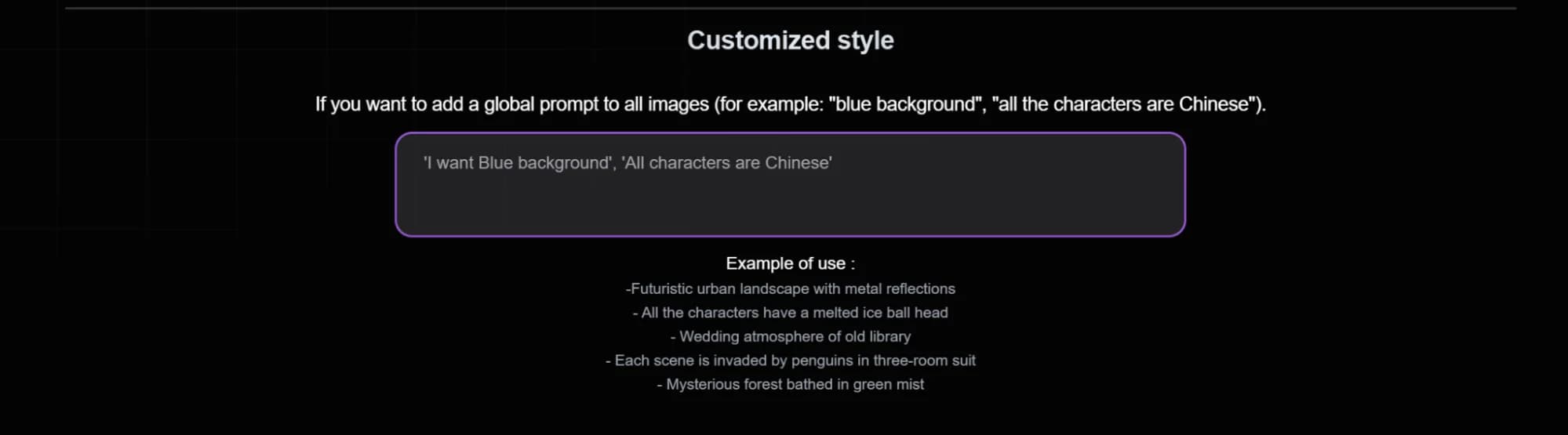 Settings menu for video conversion features in Vexub.