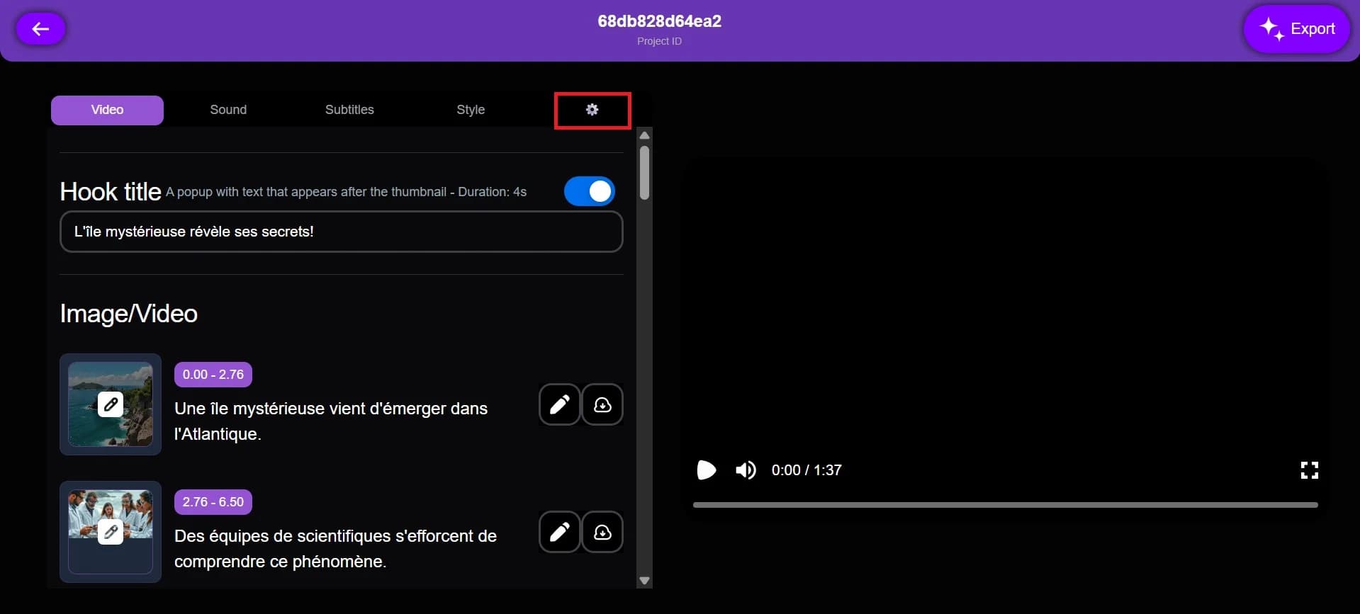 Finalizing the deletion process for a project in Vexub