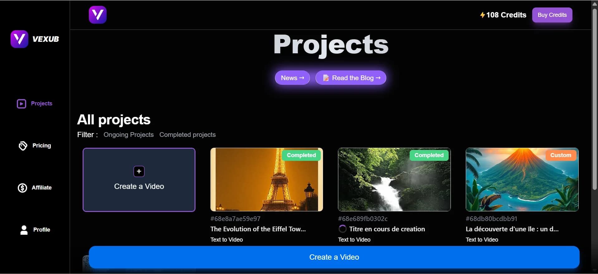 User opening the Vexub platform to enable animated emojis