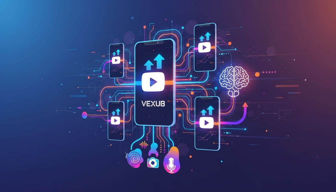 Process of creating engaging videos using Vexub's tools