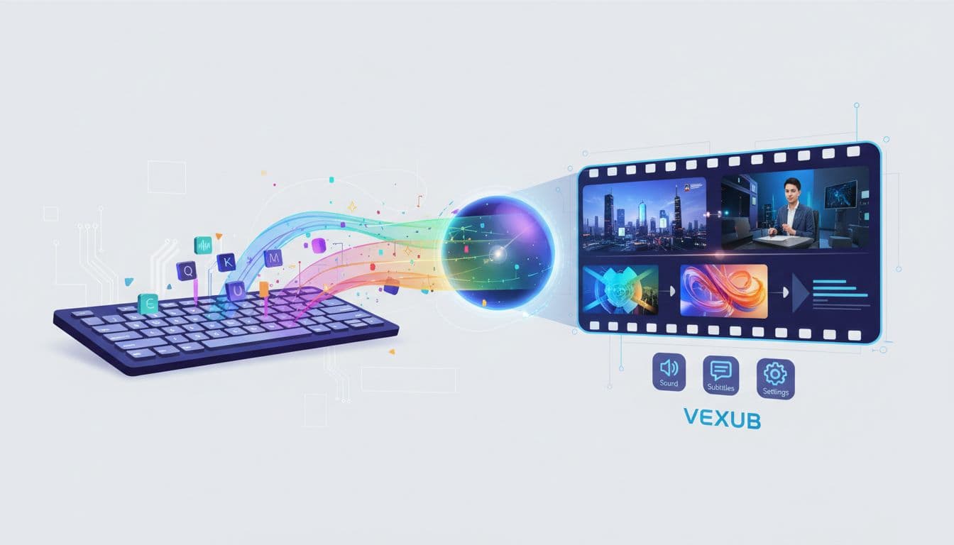 Final guide visuals illustrating effective video generation using Vexub.