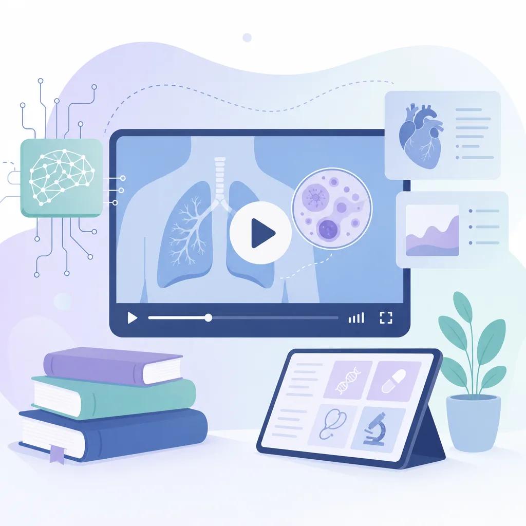Illustration related to ai video content for healthcare education