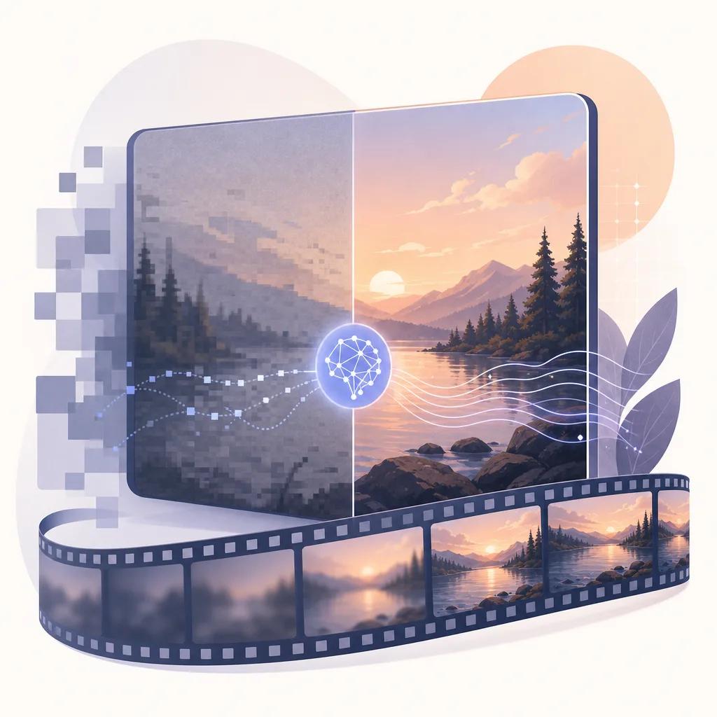Illustration related to ai video enhancement for photography