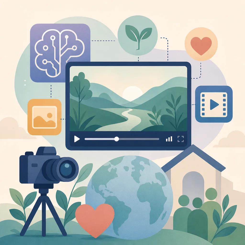 Illustration related to ai video solutions for non-profits