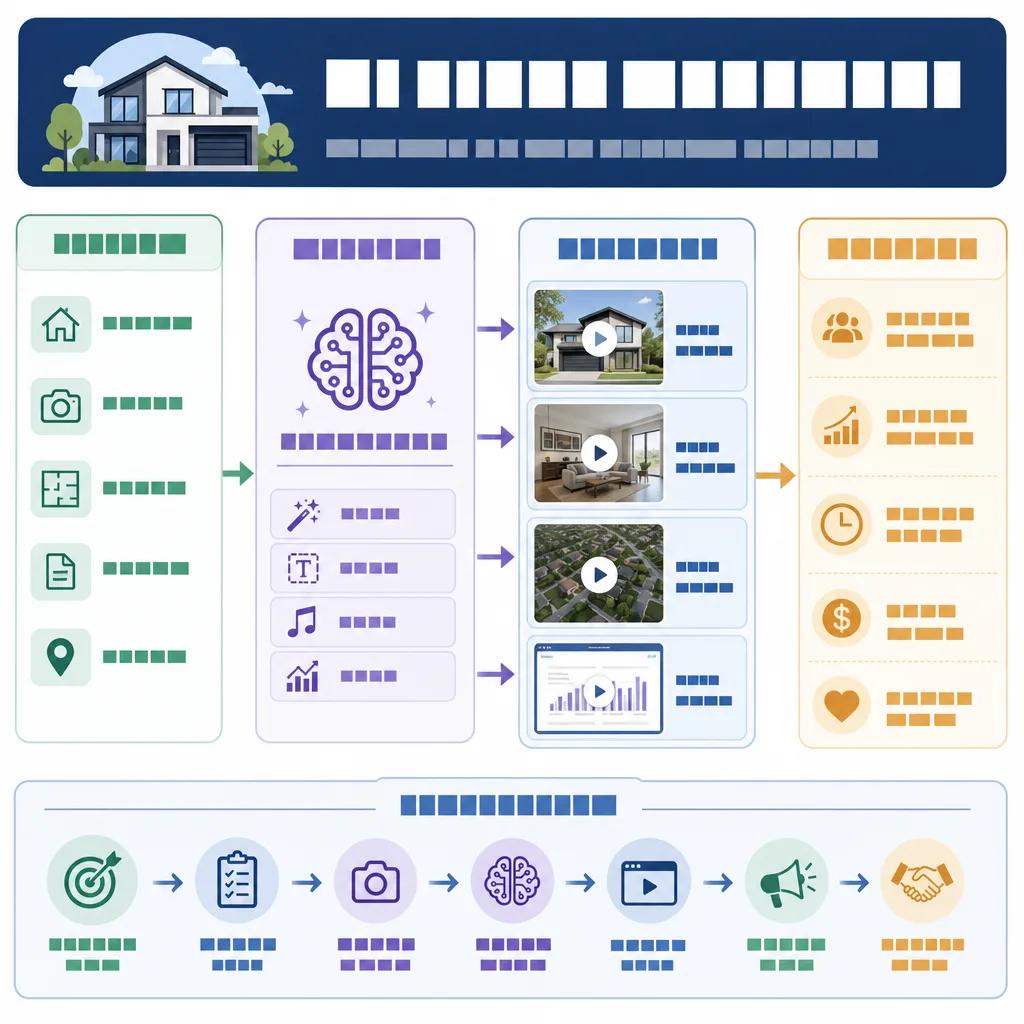 Diagram explaining ai video solutions for real estate agents