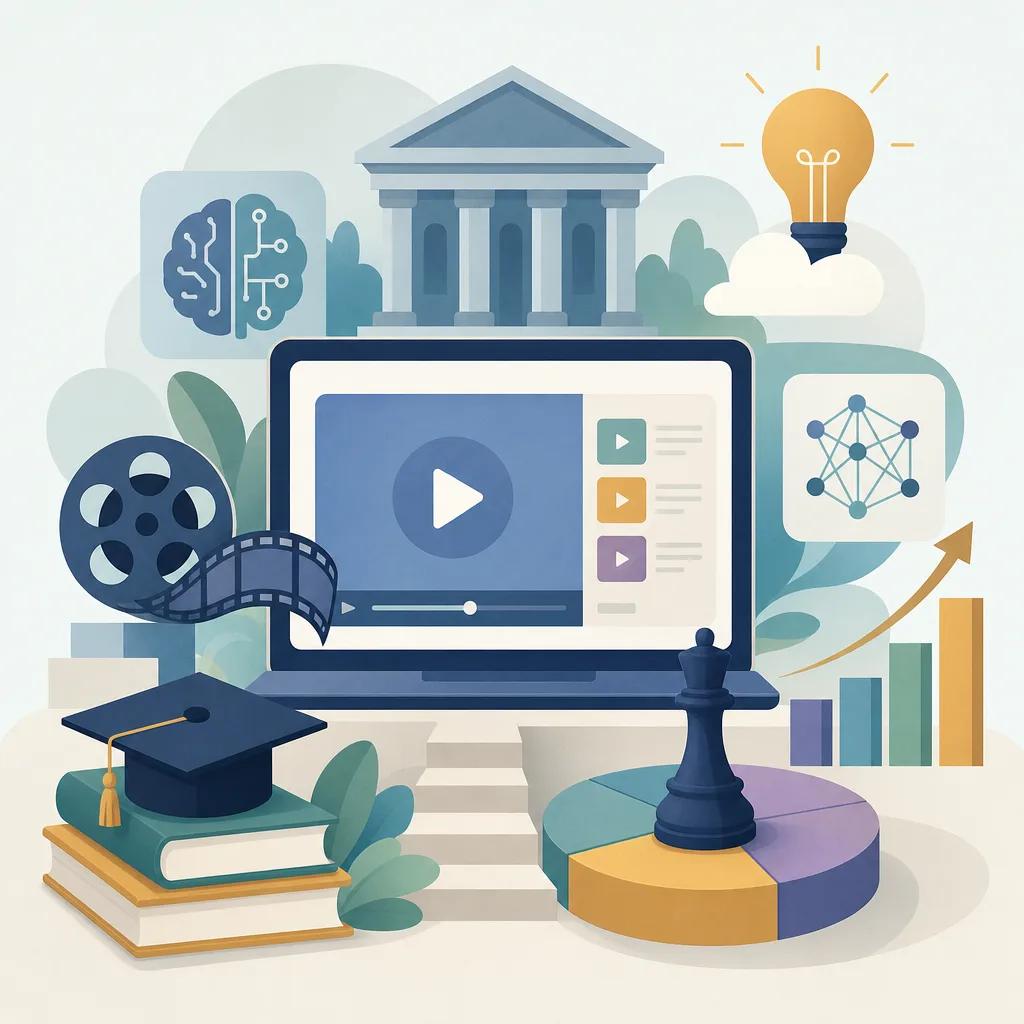 Illustration related to ai video strategies for educational institutions