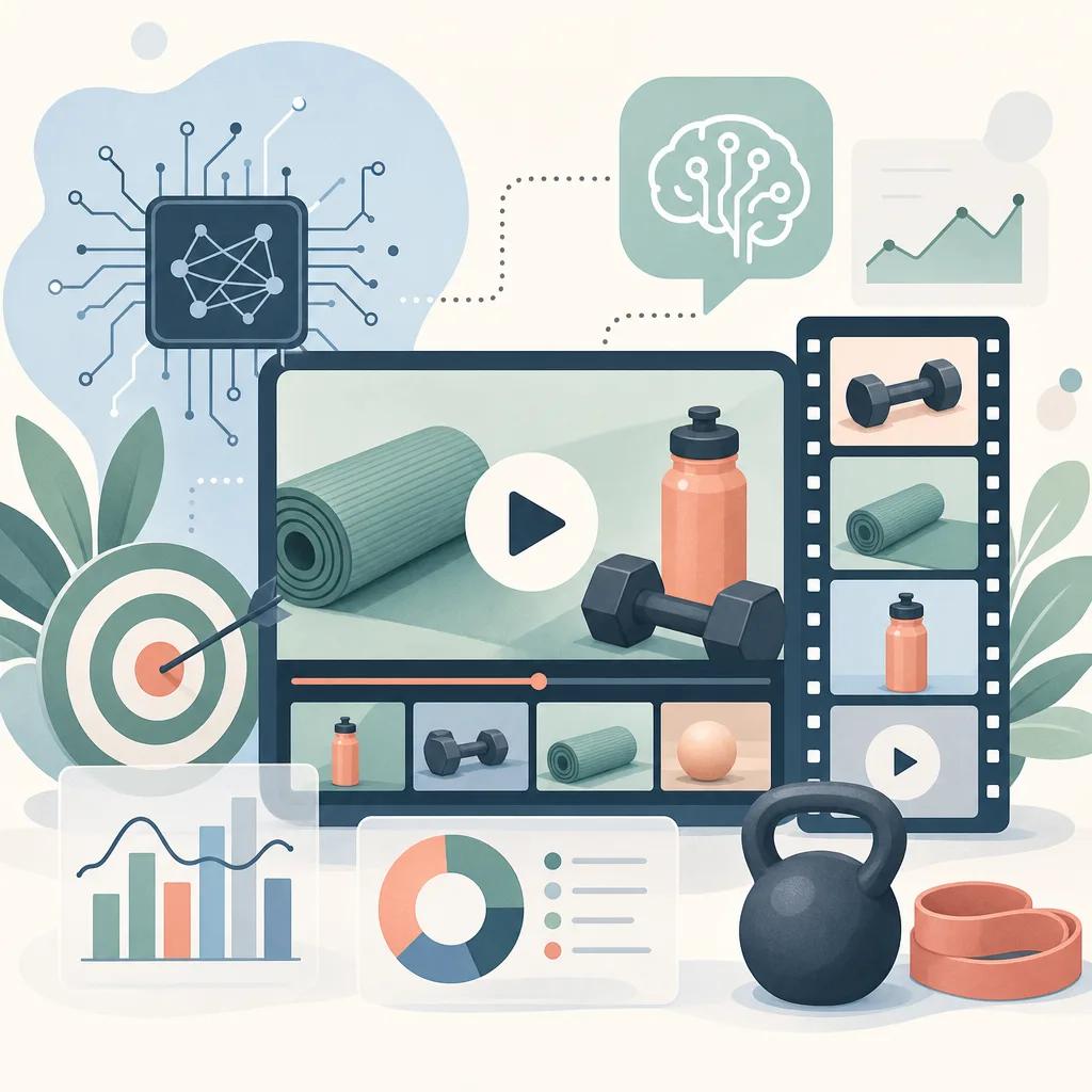Illustration related to ai video strategies for fitness influencers