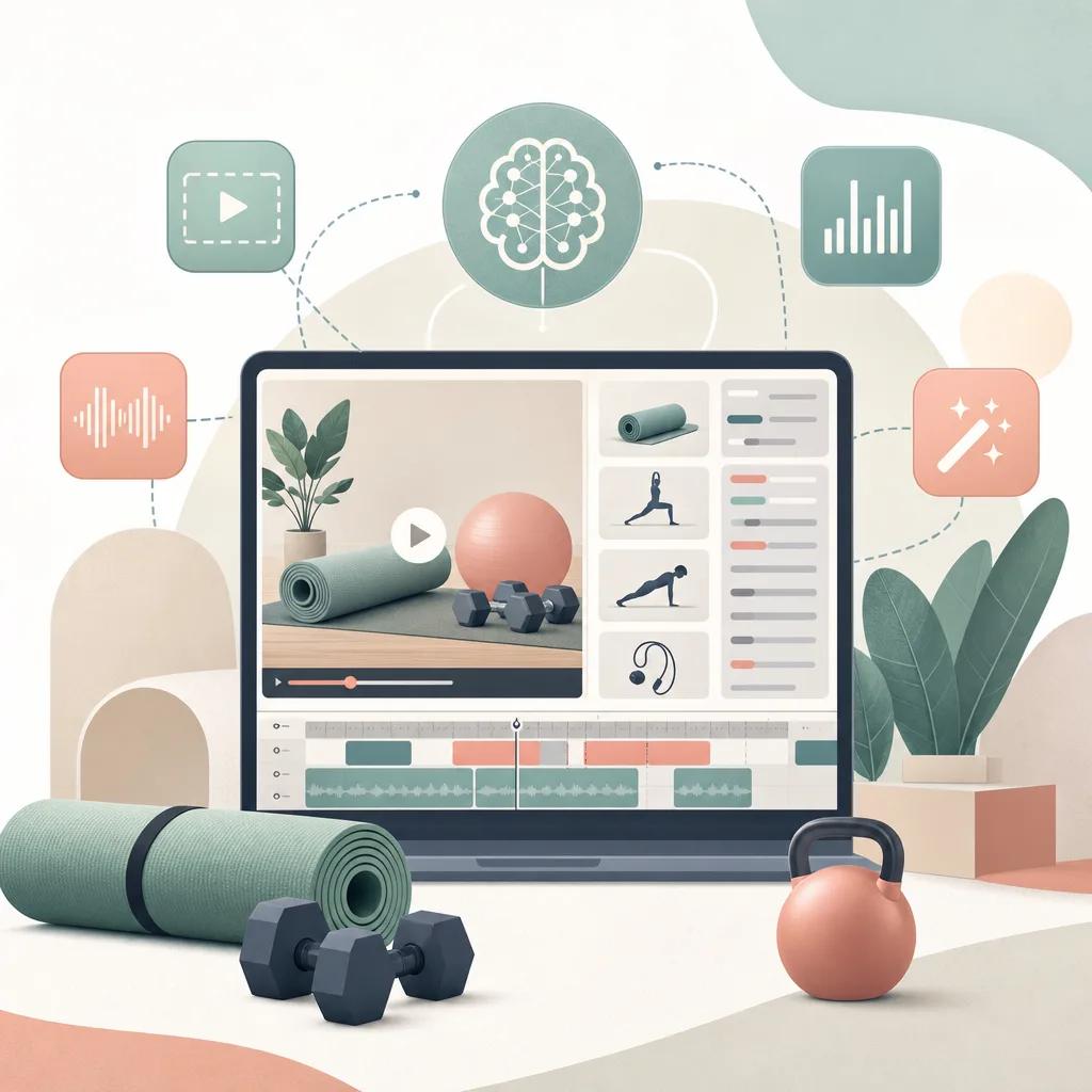 Illustration related to ai video tools for fitness instructors