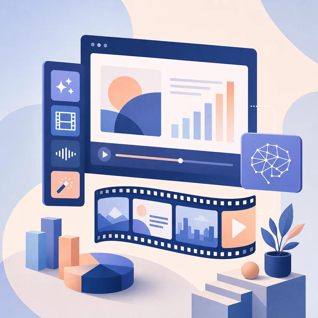 Illustration related to ai video tools for professional presentations